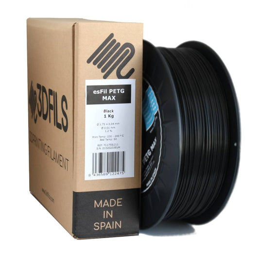 esFil PETG MAX Negro 1Kg 1.75 mm
