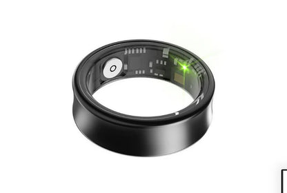 Anillo Inteligente Smart Ring – Monitoreo de Sueño, Oxígeno y Ritmo Cardíaco (Color Negro Metálico)